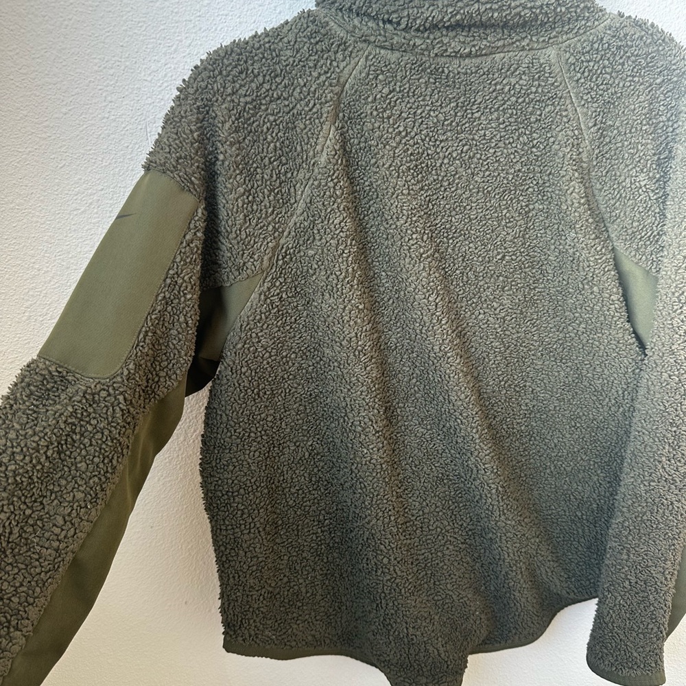 Nike Green Fleece Jacket/ Pullover - Picture 7 of 15